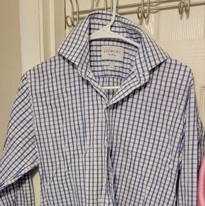 Men LEDBURY collard shirt size 15.5 slim fit